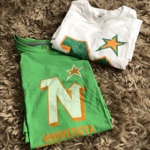 SOLD•••NWOT 2Pack MN North Star Hockey T-shirt